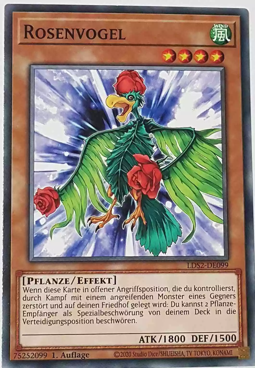 Rosenvogel LDS2-DE099 ist in Common Yu-Gi-Oh Karte aus Legendary Duelists: Season 2 1.Auflage