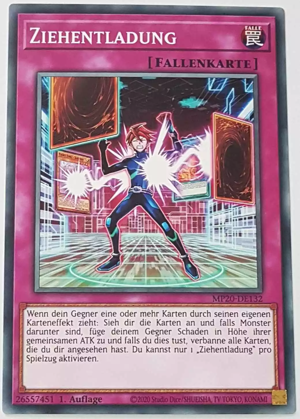 Ziehentladung MP20-DE132 ist in Common Yu-Gi-Oh Karte aus 2020 Tin of Lost Memories 1.Auflage