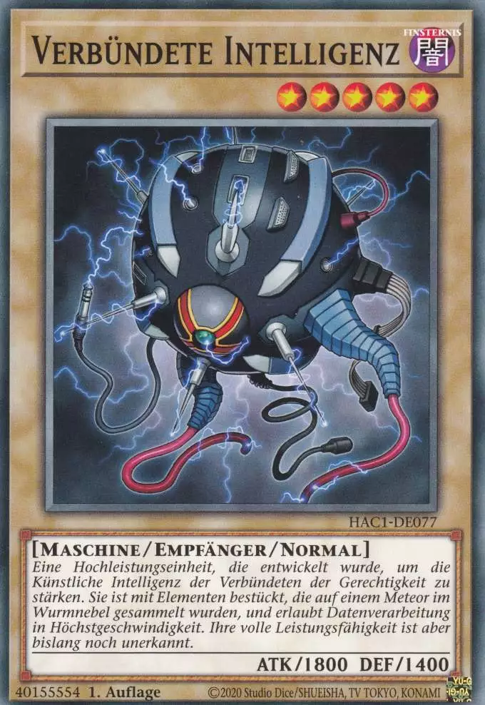 Verbündete Intelligenz HAC1-DE077 ist in Common Yu-Gi-Oh Karte aus Hidden Arsenal Chapter 1 1.Auflage