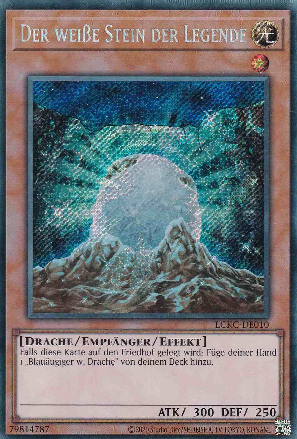Der weiße Stein der Legende Secret Rare LCKC-DE010 Yugioh Karte Der weiße Stein der Legende LCKC-DE010 ist in Secret Rare Yu-Gi-Oh Karte aus Legendary Collection Kaiba unlimitiert