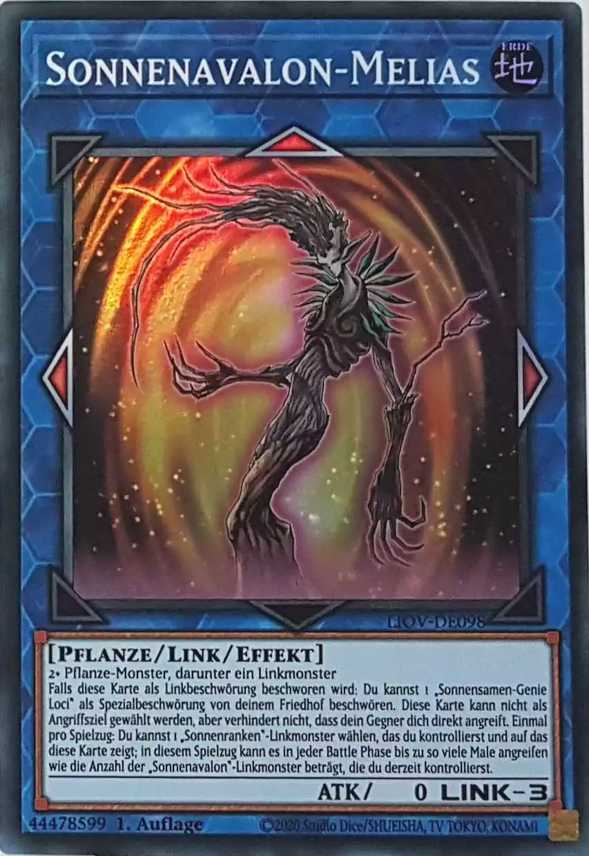 liov-de098-sonnenavalon-melias-super-rare-lightning-overdrive Sonnenavalon-Melias LIOV-DE098 ist in Super Rare Yu-Gi-Oh Karte aus Lightning Overdrive 1.Auflage
