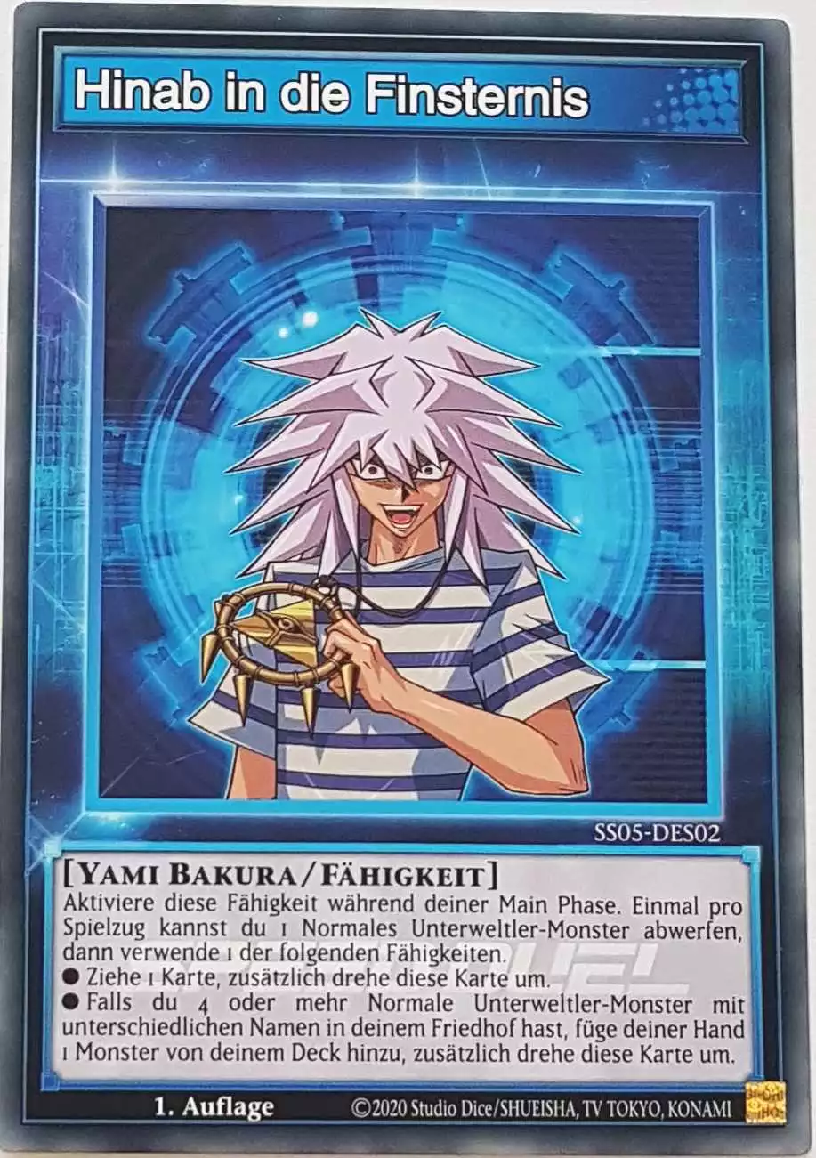 Hinab in die Finsternis SS05-DES02 ist in Common Yu-Gi-Oh Karte aus Twisted Nightmares 1.Auflage