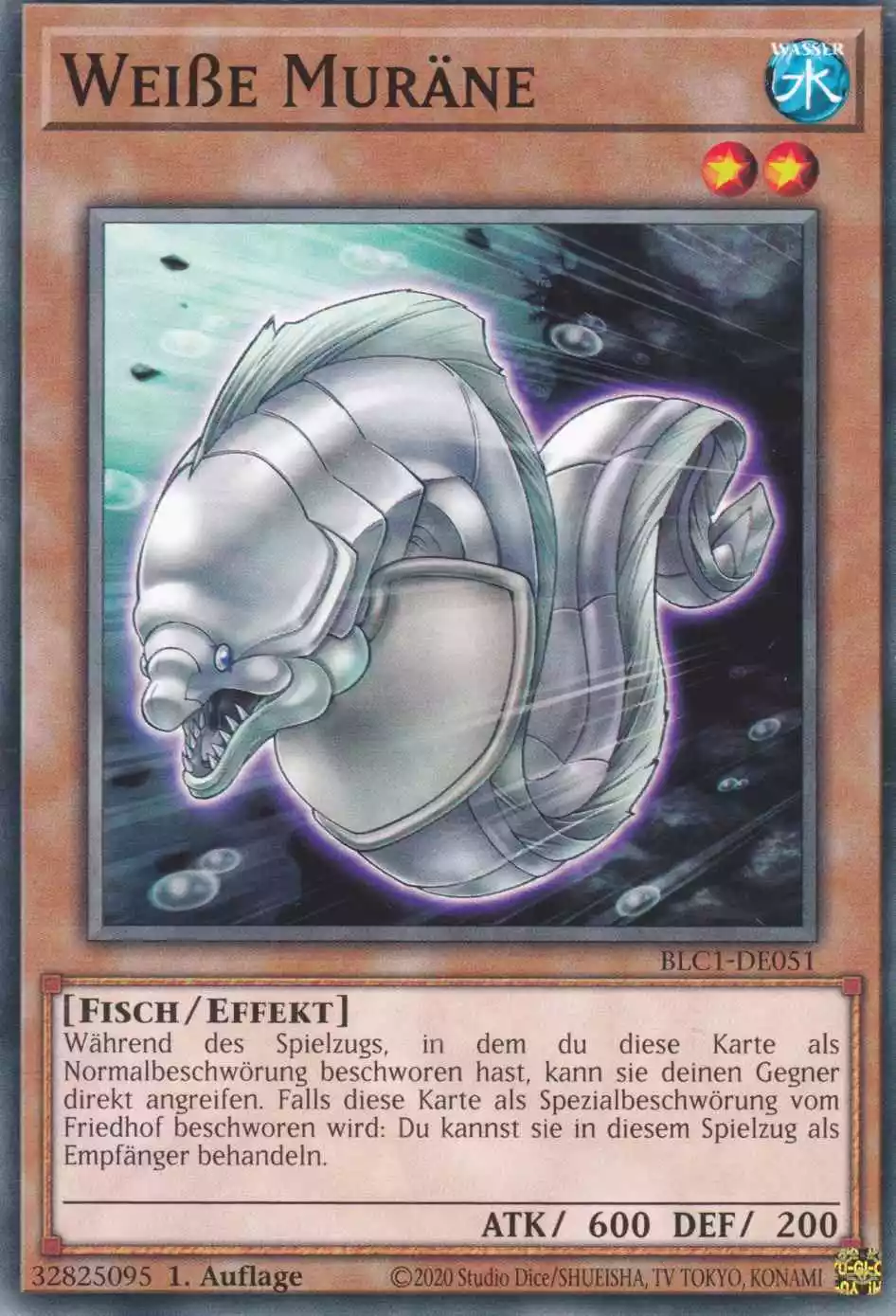 Weiße Muräne BLC1-DE051 ist in Common Yu-Gi-Oh Karte aus Battles of Legend Chapter 1 1.Auflage