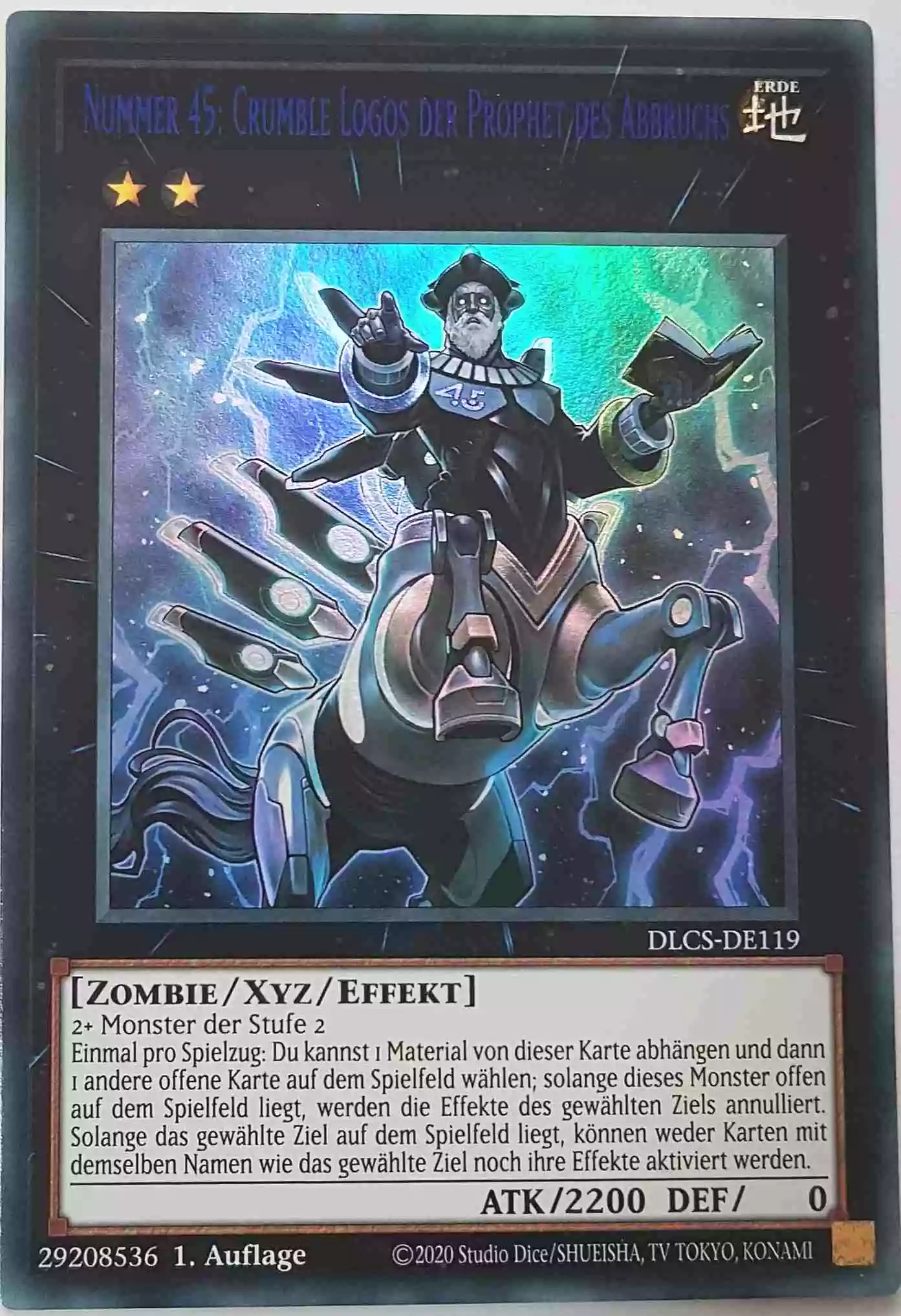 dlcs-de119-b-nummer-45-crumble-logos-der-prophet-des-abbruchs-blau-colorful-ultra-rare Nummer 45: Crumble Logos der Prophet des Abbruchs (blau) DLCS-DE119-B ist in Colorful Ultra Rare Yu-Gi-Oh Karte aus Dragons of Legend The Complete Series 1.Auflage