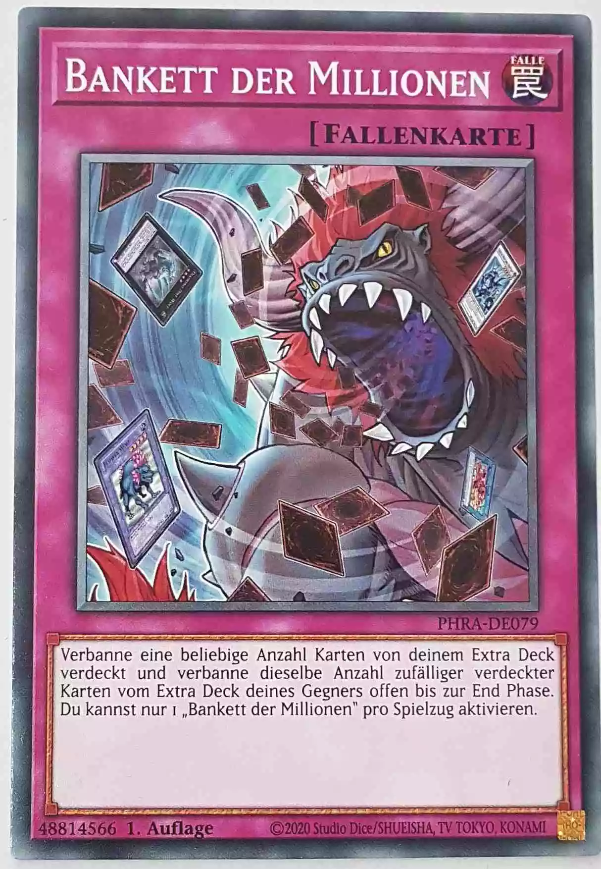 Bankett der Millionen PHRA-DE079 ist in Common Yu-Gi-Oh Karte aus Phantom Rage 1. Auflage