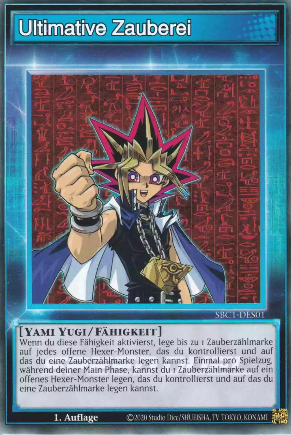 Ultimative Zauberei SBC1-DES01 ist in Common Yu-Gi-Oh Karte aus Streets of Battle City 1.Auflage