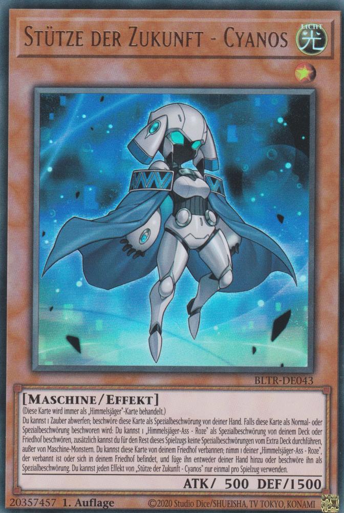 Stütze der Zukunft - Cyanos BLTR-DE043 ist in Ultra Rare Yu-Gi-Oh Karte aus Battles of Legend Terminal Revenge 1.Auflage