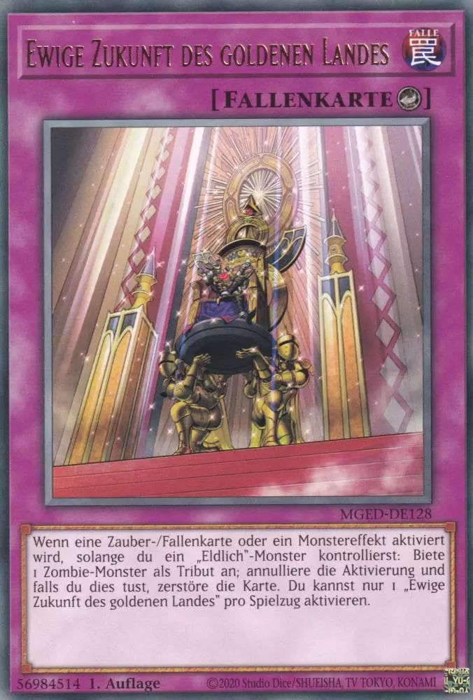 Ewige Zukunft des goldenen Landes MGED-DE128 ist in Rare Yu-Gi-Oh Karte aus Maximum Gold El Dorado 1.Auflage