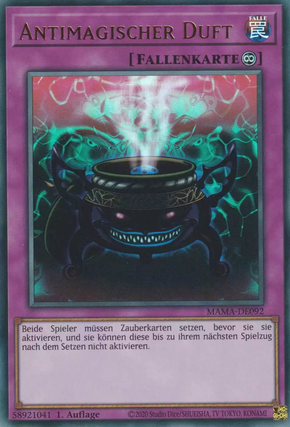 Antimagischer Duft MAMA-DE092 ist in Ultra Rare Yu-Gi-Oh Karte aus Magnificent Mavens 1.Auflage