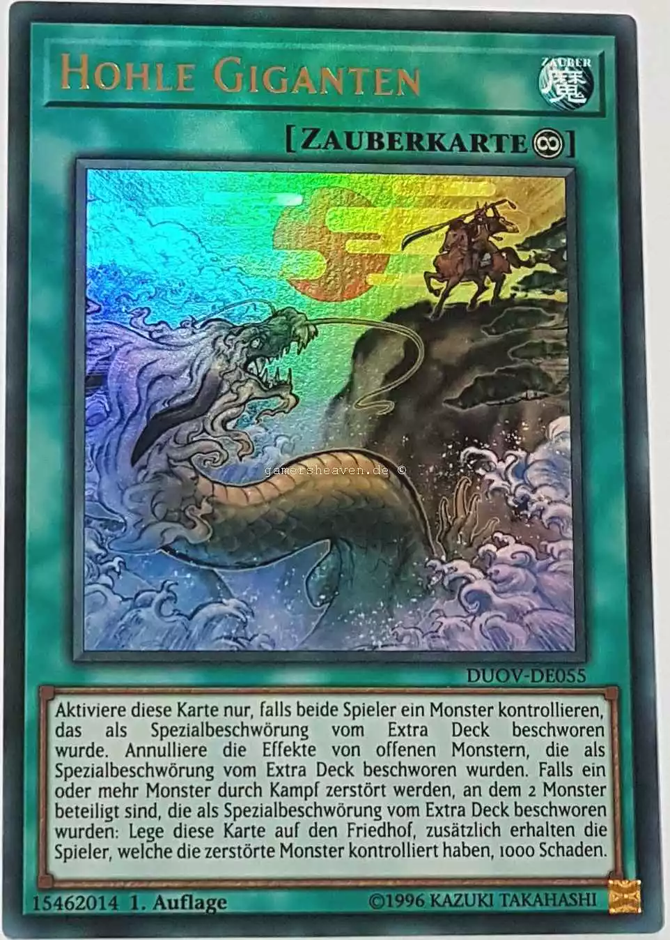 Hohle Giganten DUOV-DE055 ist in Ultra Rare Yu-Gi-Oh Karte aus Duel Overload 1.Auflage