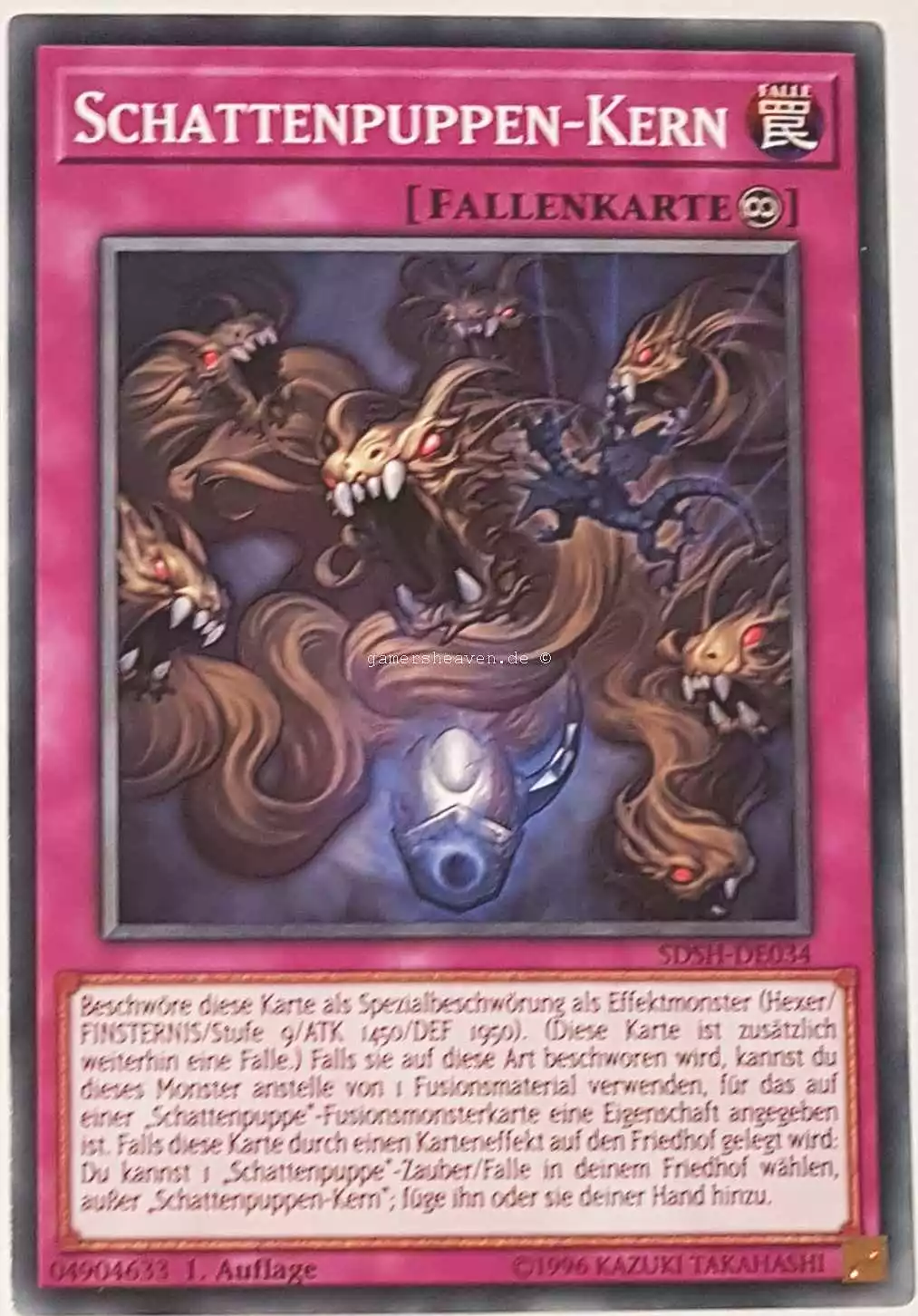 Schattenpuppen-Kern SDSH-DE034 ist in Common Yu-Gi-Oh Karte aus Shaddoll Showdown 1.Auflage