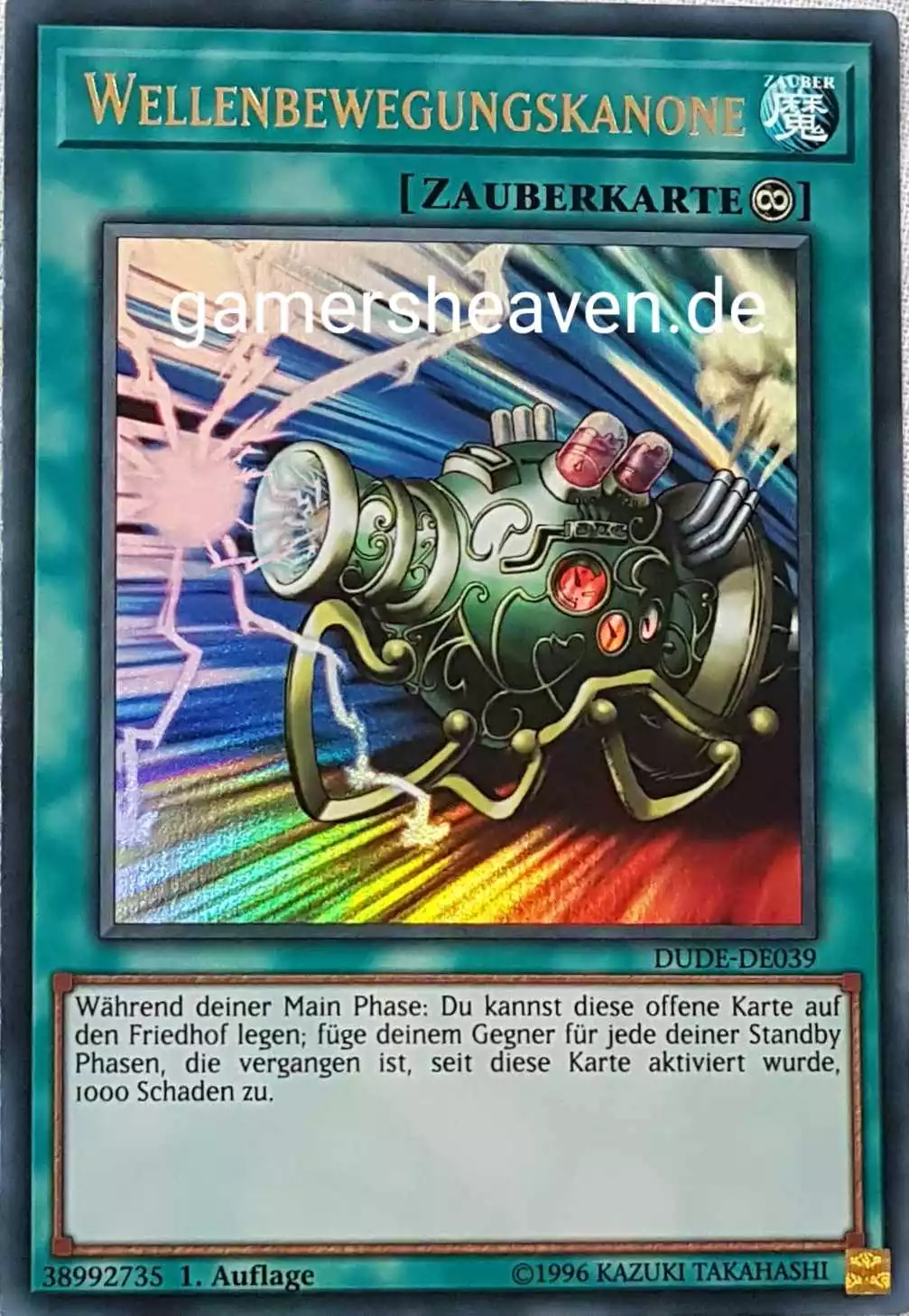 Wellenbewegungskanone DUDE-DE039 ist in Ultra Rare aus Duel Devastator 1.Auflage