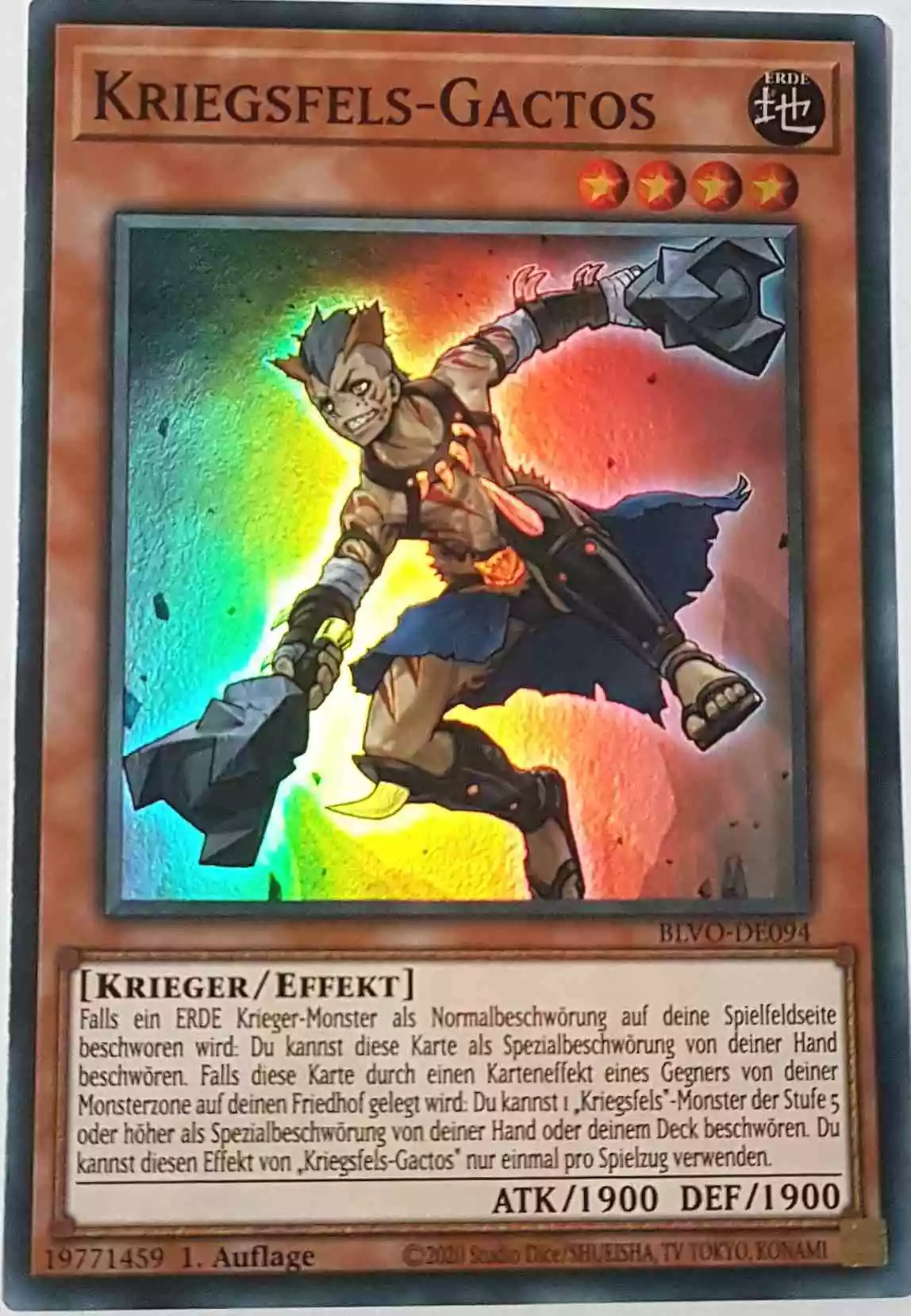 blvo-de094-kriegsfels-gactos-super-rare-blazing-vortex Kriegsfels-Gactos BLVO-DE094 ist in Super Rare Yu-Gi-Oh Karte aus Blazing Vortex 1.Auflage