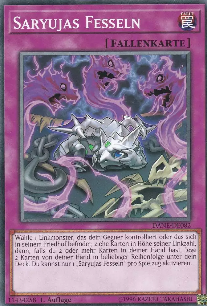 Saryujas Fesseln DANE-DE082 ist in Common Yu-Gi-Oh Karte aus Dark Neostorm 1.Auflage