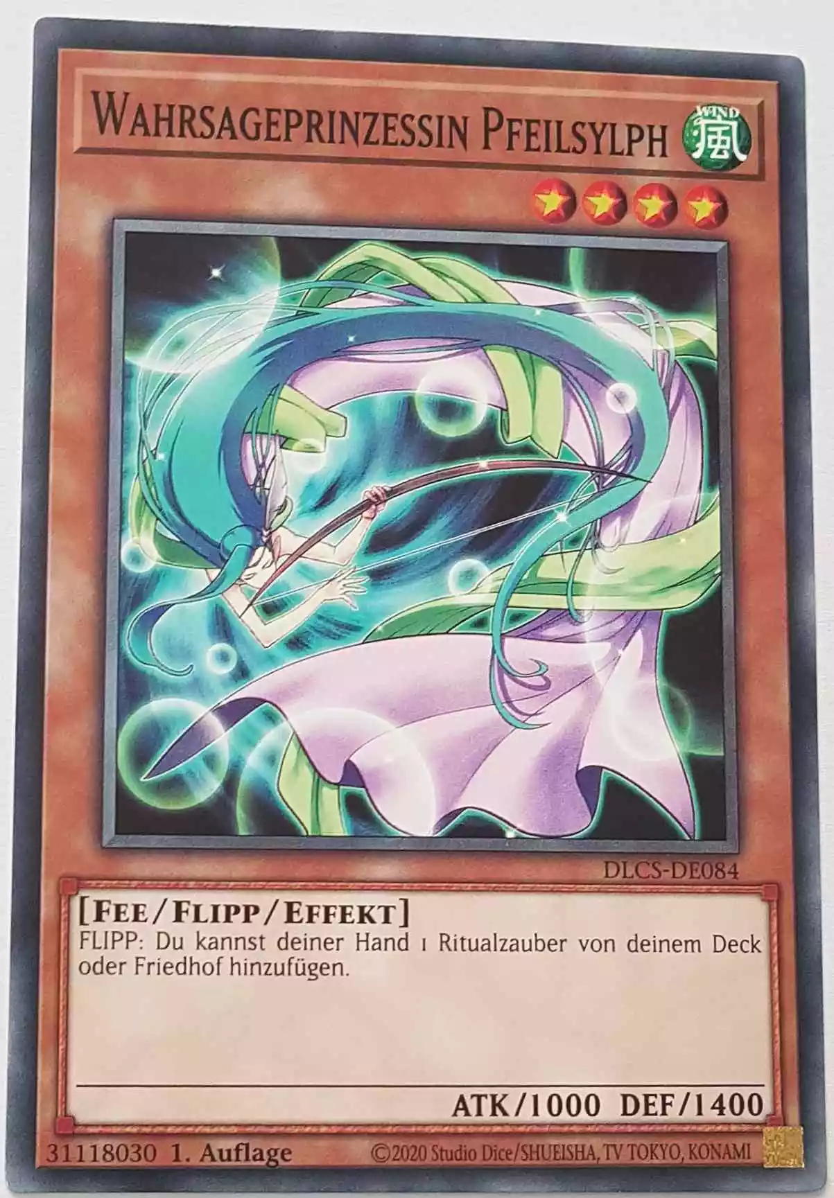 Wahrsageprinzessin Pfeilsylph DLCS-DE084 ist in Common Yu-Gi-Oh Karte aus Dragons of Legend The Complete Series 1.Auflage