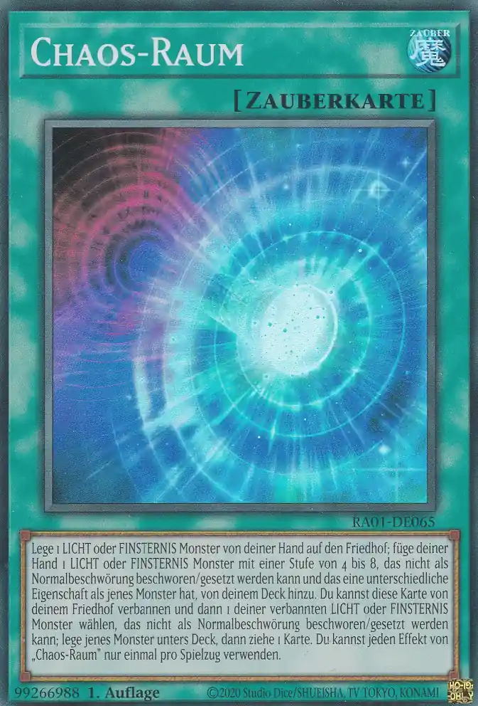 Chaos-Raum RA01-DE065 ist in Super Rare Yu-Gi-Oh Karte aus 25th Anniversary Rarity Collection 1.Auflage