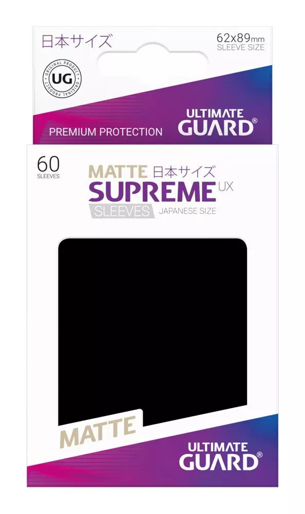x_ugd010587_b Ultimate Guard Supreme UX Kartenhüllen Japanische Größe Matt Schwarz (60)