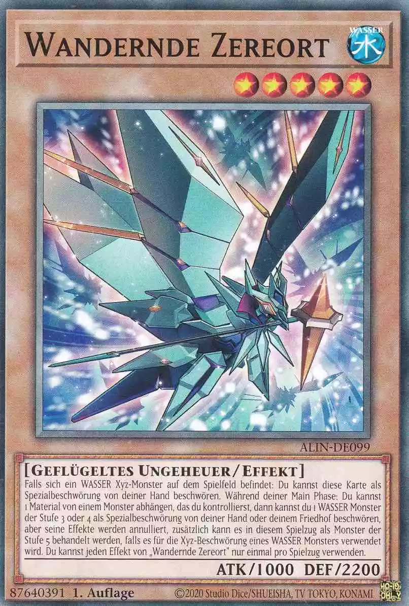 Wandernde Zereort ALIN-DE099 ist in Common Yu-Gi-Oh Karte aus Alliance Insight 1.Auflage