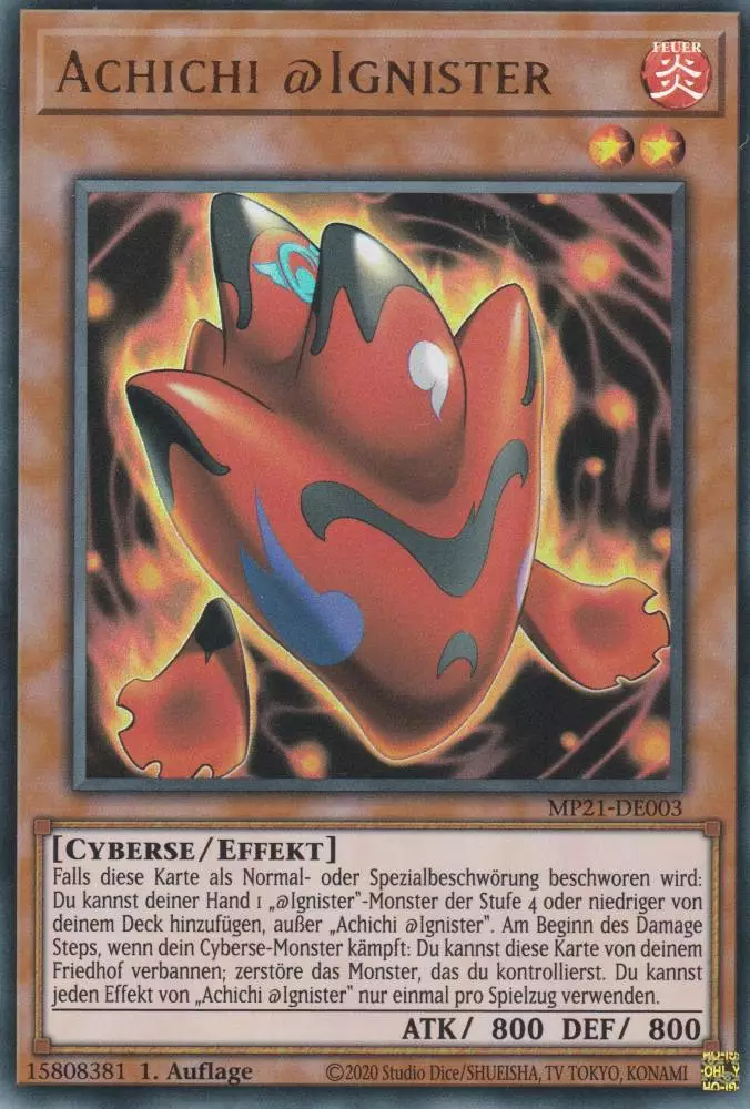 mp21-de003-achichi-ignister-ultra-rare-tin-of-ancient-battles Achichi @Ignister MP21-DE003 ist in Ultra Rare Yu-Gi-Oh Karte aus Tin of Ancient Battles 1.Auflage
