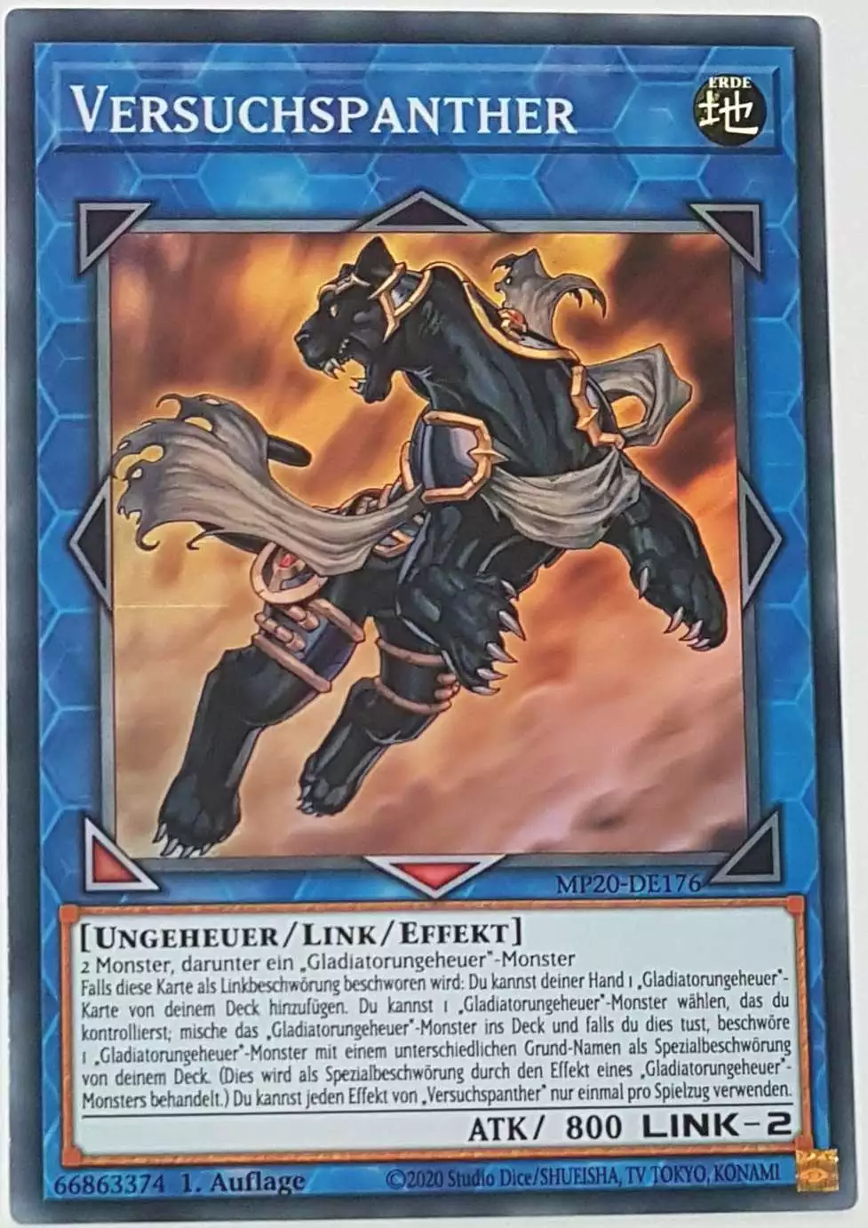 Versuchspanther MP20-DE176 ist in Super Rare Yu-Gi-Oh Karte aus 2020 Tin of Lost Memories 1.Auflage