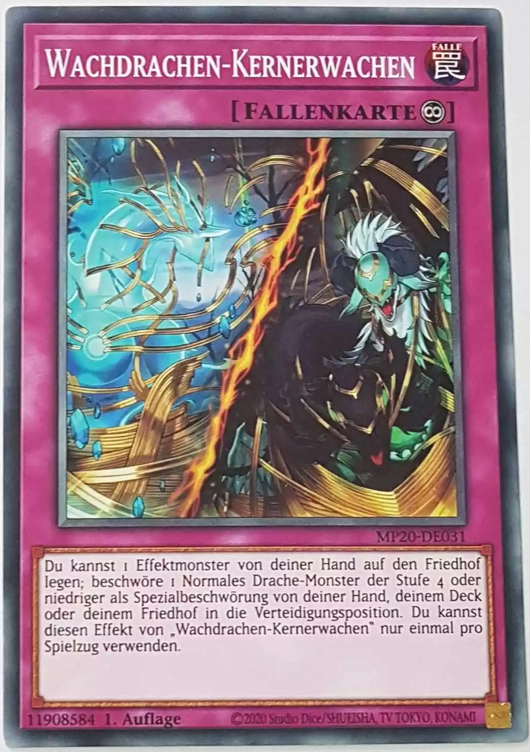 Wachdrachen-Kernerwachen MP20-DE031 ist in Common Yu-Gi-Oh Karte aus 2020 Tin of Lost Memories 1.Auflage