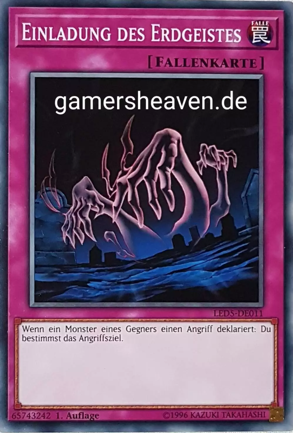 Einladung des Erdgeistes LED5-DE011 ist in Common aus Legendary Duelists: Immortal Destiny 1.Auflage