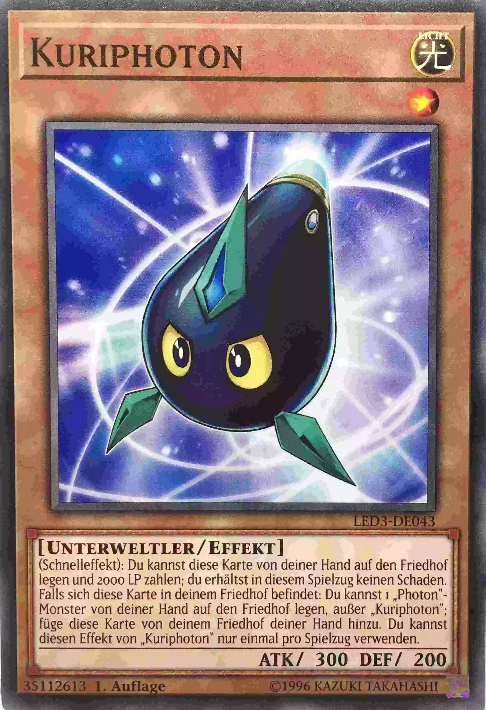 Kuriphoton LED3-DE043 ist in Common Yu-Gi-Oh Karte aus Legendary Duelists White Dragon Abyss 1. Auflage