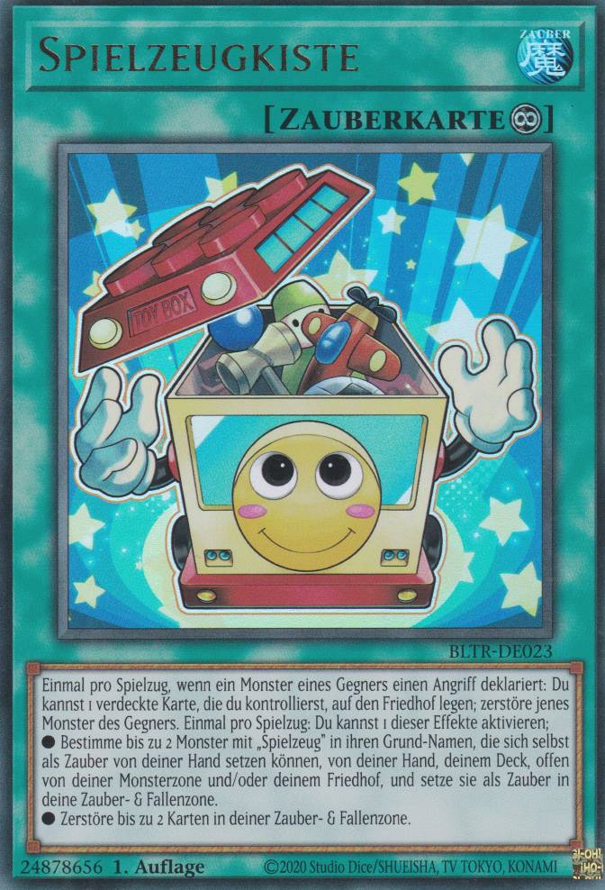 Spielzeugkiste BLTR-DE023 ist in Ultra Rare Yu-Gi-Oh Karte aus Battles of Legend Terminal Revenge 1.Auflage