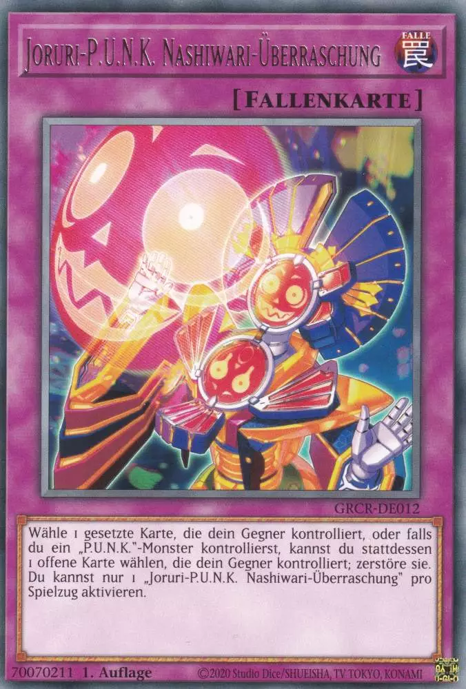 grcr-de012-joruri-p-u-n-k-nashiwari-ueberraschung-rare-the-grand-creators Joruri-P.U.N.K. Nashiwari-Überraschung GRCR-DE012 ist in Rare Yu-Gi-Oh Karte aus The Grand Creators 1.Auflage