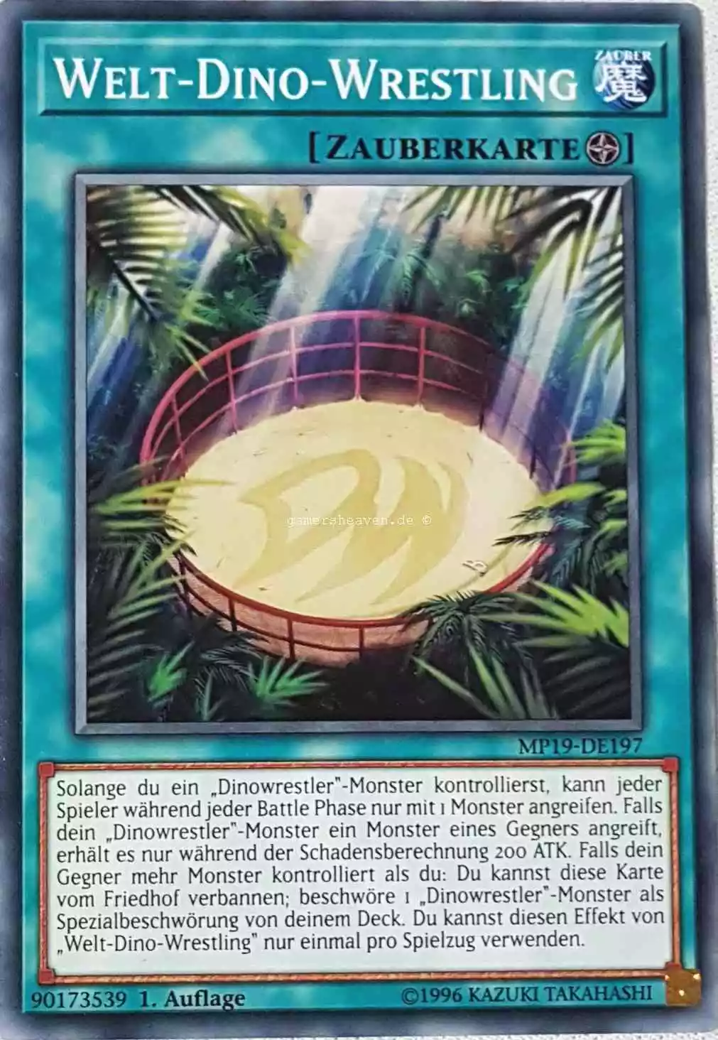 Welt-Dino-Wrestling MP19-DE197 ist in Common aus Gold Sarcophagus Tin 2019 1.Auflage