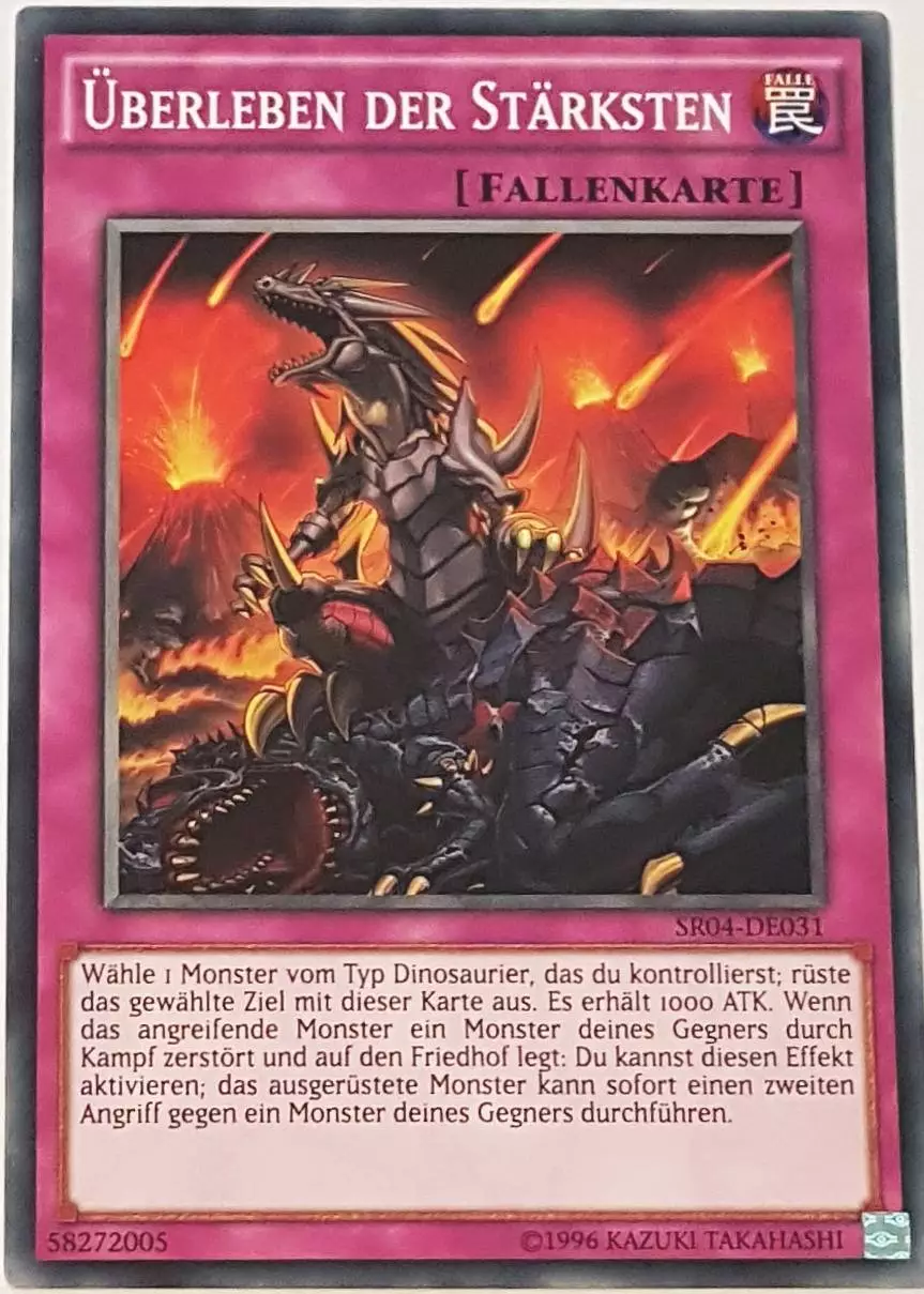 Überleben der Stärksten SR04-DE031 ist in Common Yu-Gi-Oh Karte aus Dinosmasher's Fury 