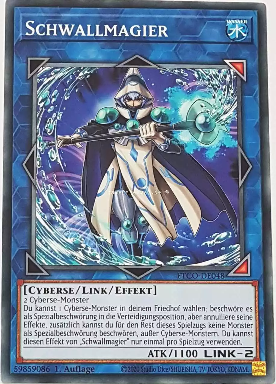 Schwallmagier ETCO-DE048 ist in Common Yu-Gi-Oh Karte aus Eternity Code 1.Auflage