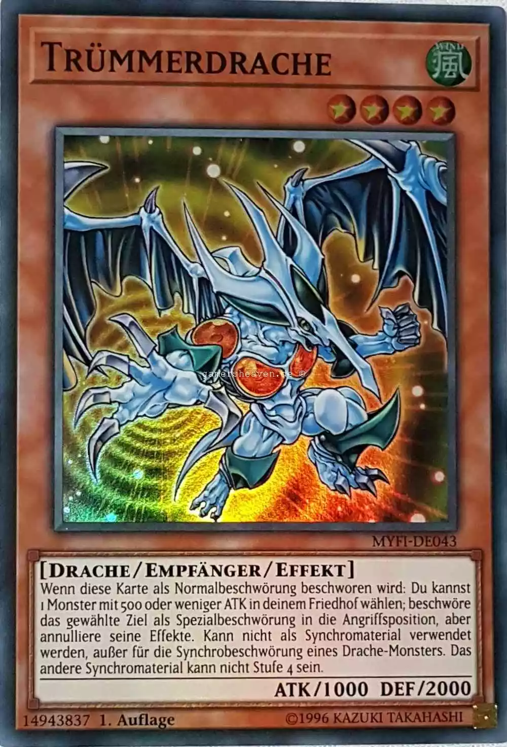 Trümmerdrache MYFI-DE043 ist in Super Rare aus Mystic Fighters 1.Auflage