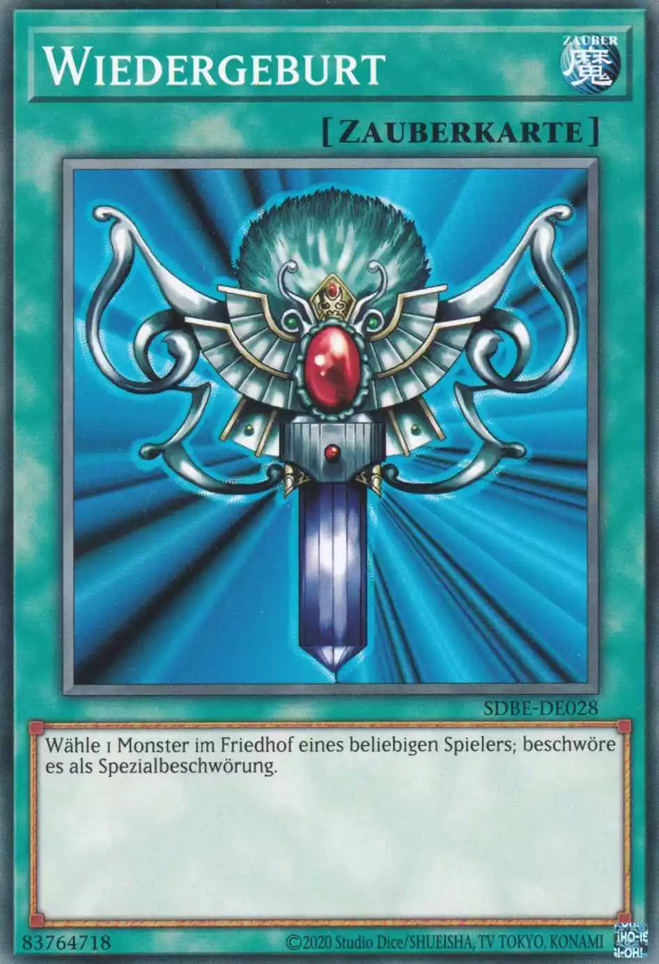 Wiedergeburt SDBE-DE028 ist in Common Yu-Gi-Oh Karte aus Saga of Blue-Eyes White Dragon unlimitiert