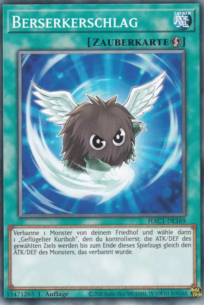 Berserkerschlag HAC1-DE169 ist in Common Yu-Gi-Oh Karte aus Hidden Arsenal Chapter 1 1.Auflage