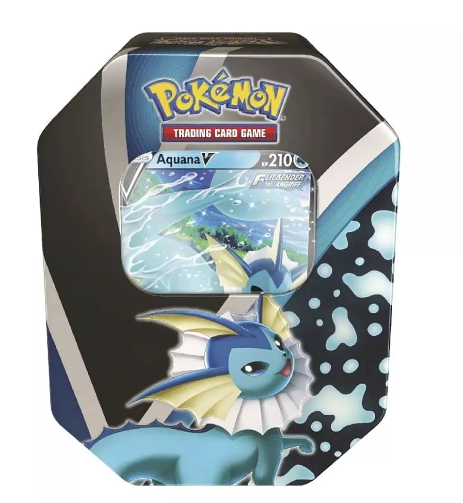 Pokemon Herbst V Tin Box Aquana-V - Deutsch