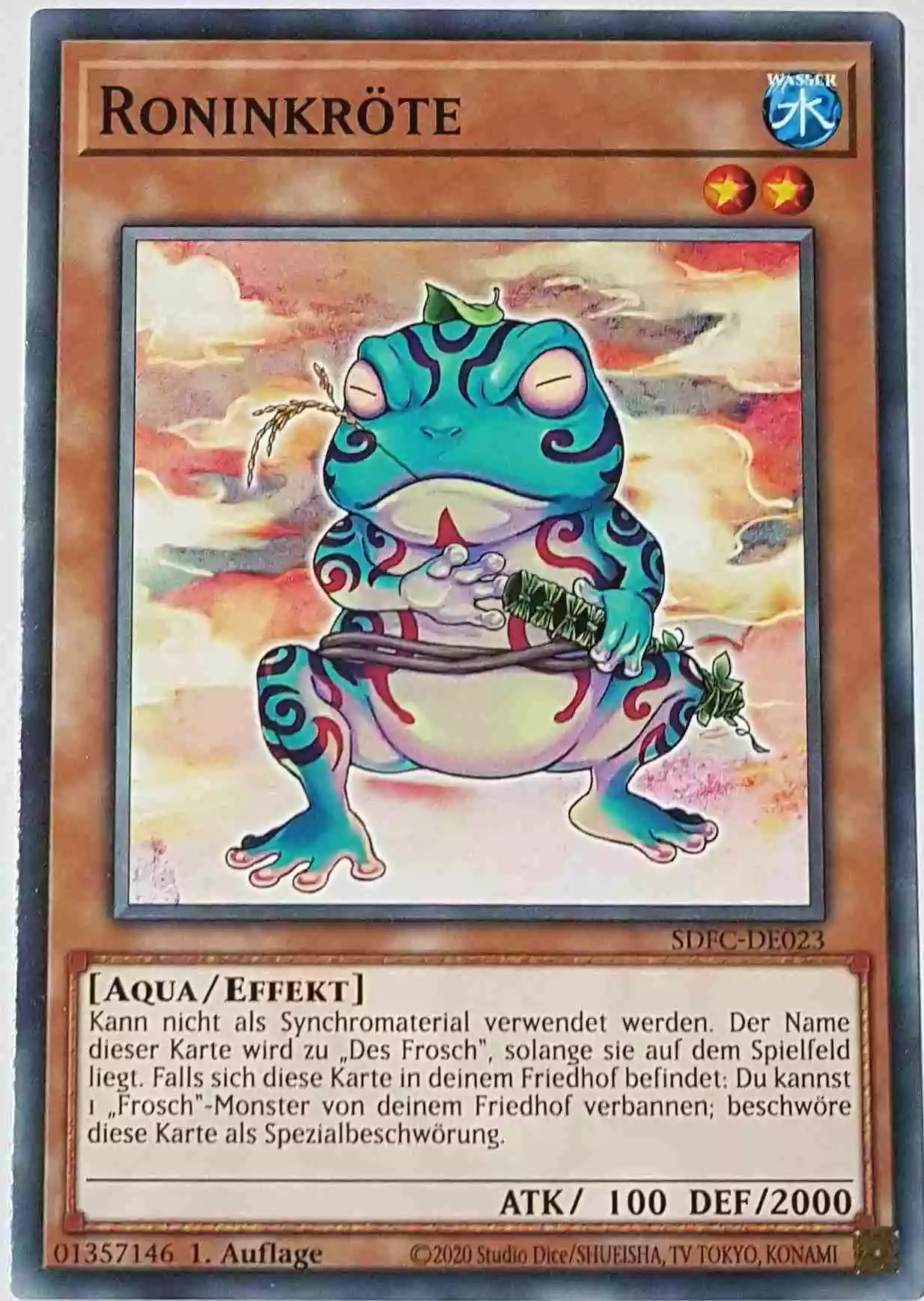 Roninkröte SDFC-DE023 ist in Common Yu-Gi-Oh Karte aus Freezing Chains 1.Auflage