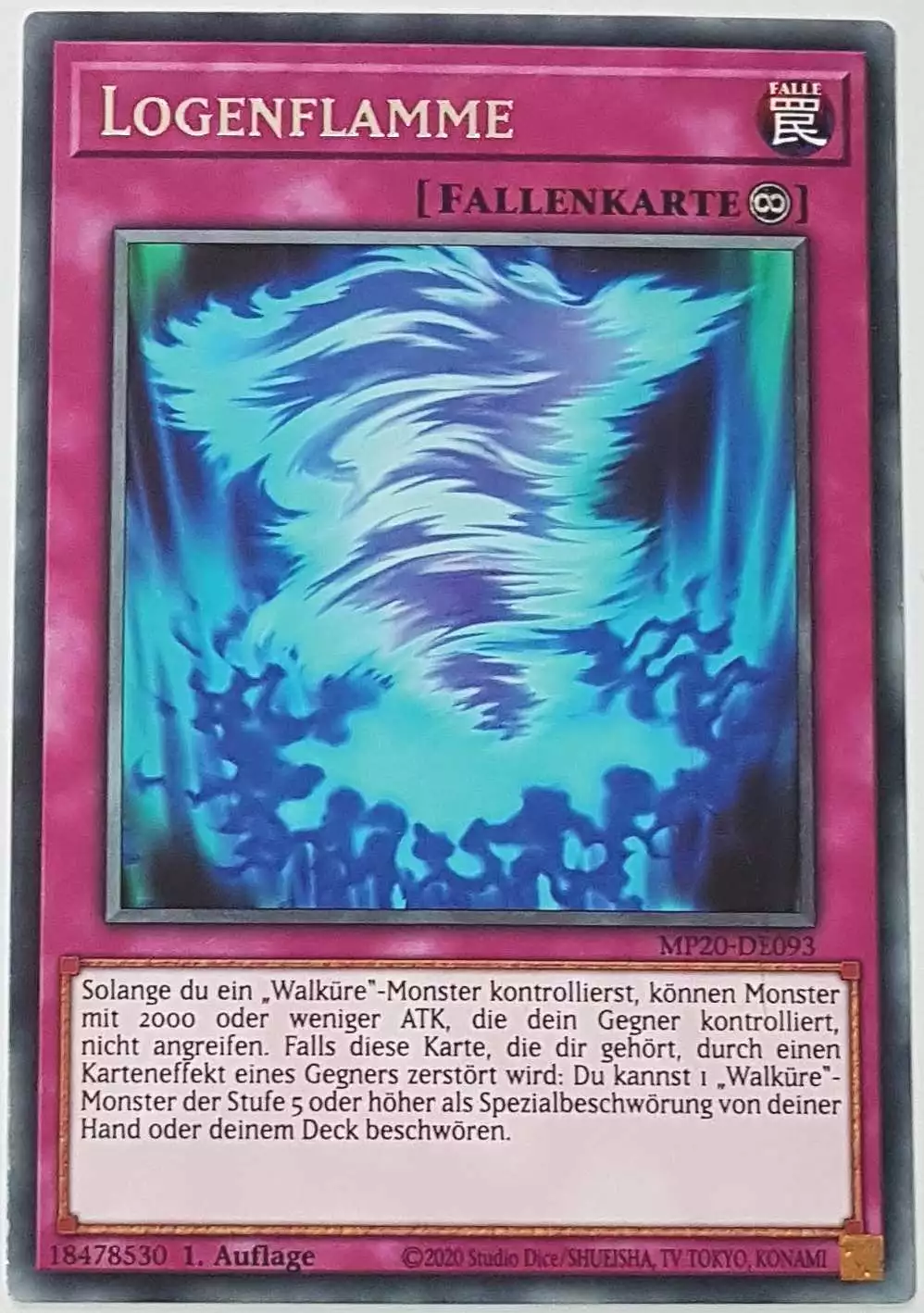 Logenflamme MP20-DE093 ist in Rare Yu-Gi-Oh Karte aus 2020 Tin of Lost Memories 1.Auflage