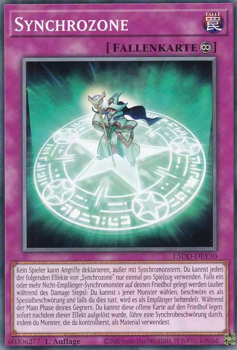 Synchrozone L5DD-DEY30 ist in Common Yu-Gi-Oh Karte aus Legendary 5D’s Decks 1.Auflage