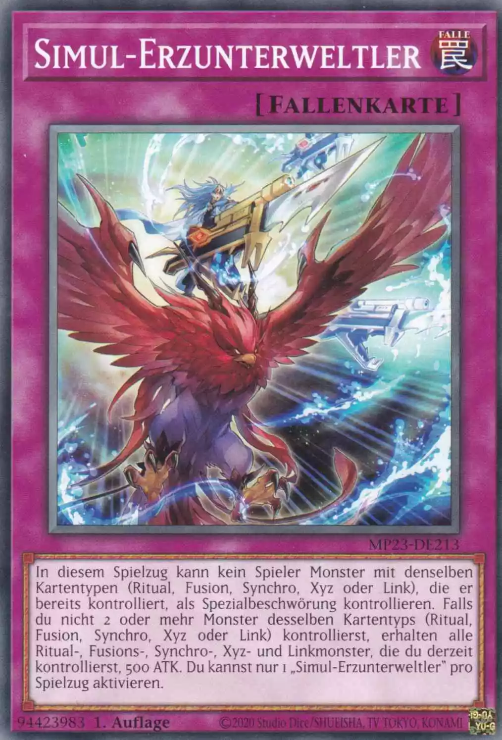 Simul-Erzunterweltler MP23-DE213 ist in Common Yu-Gi-Oh Karte aus 25th Anniversary Tin Dueling Heroes 1.Auflage