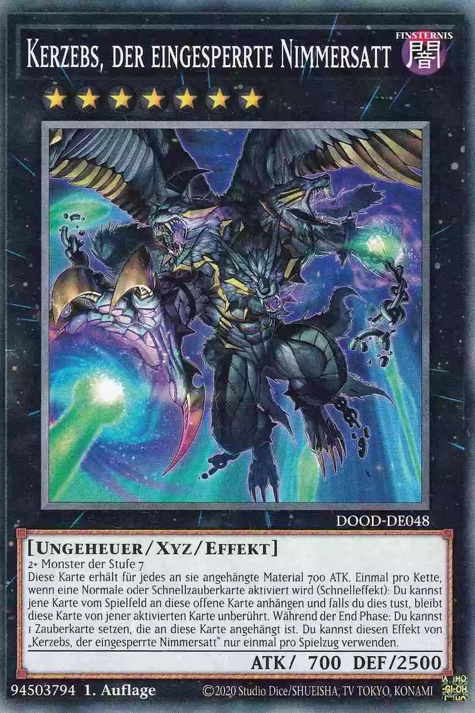 Kerzebs, der eingesperrte Nimmersatt DOOD-DE048 ist in Common Yu-Gi-Oh Karte aus Doom of Dimensions 1.Auflage