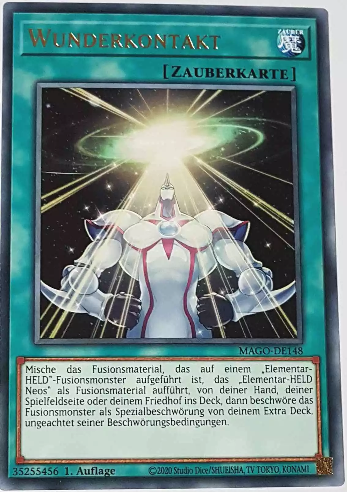 Wunderkontakt MAGO-DE148 ist in Gold Rare Yu-Gi-Oh Karte aus Maximum Gold 1. Auflage