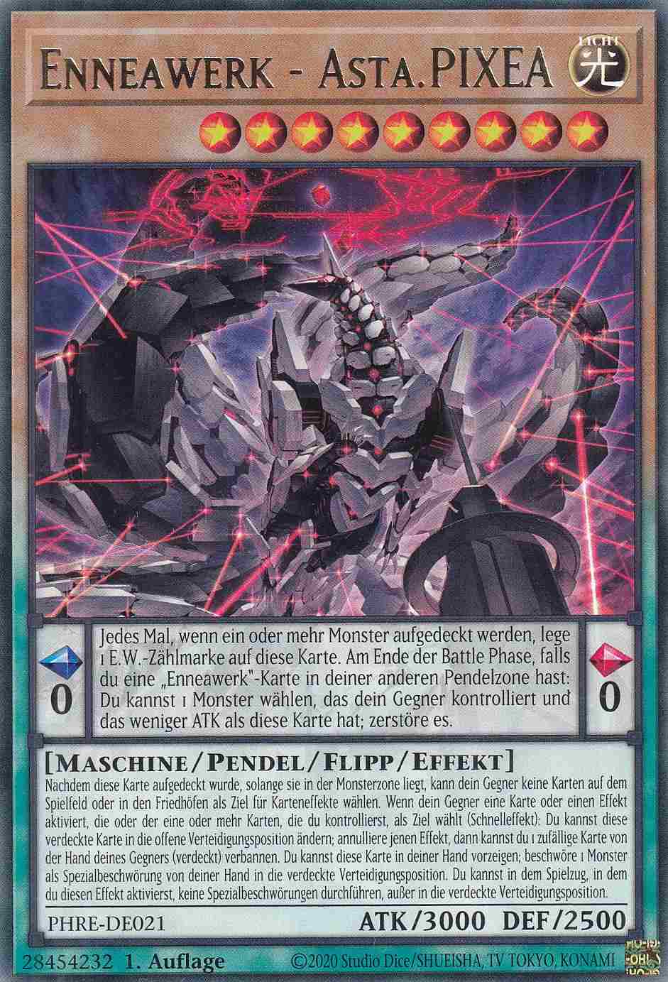Enneawerk - Asta.PIXEA PHRE-DE021 ist in Rare Yu-Gi-Oh Karte aus Phantom Revenge 1.Auflage