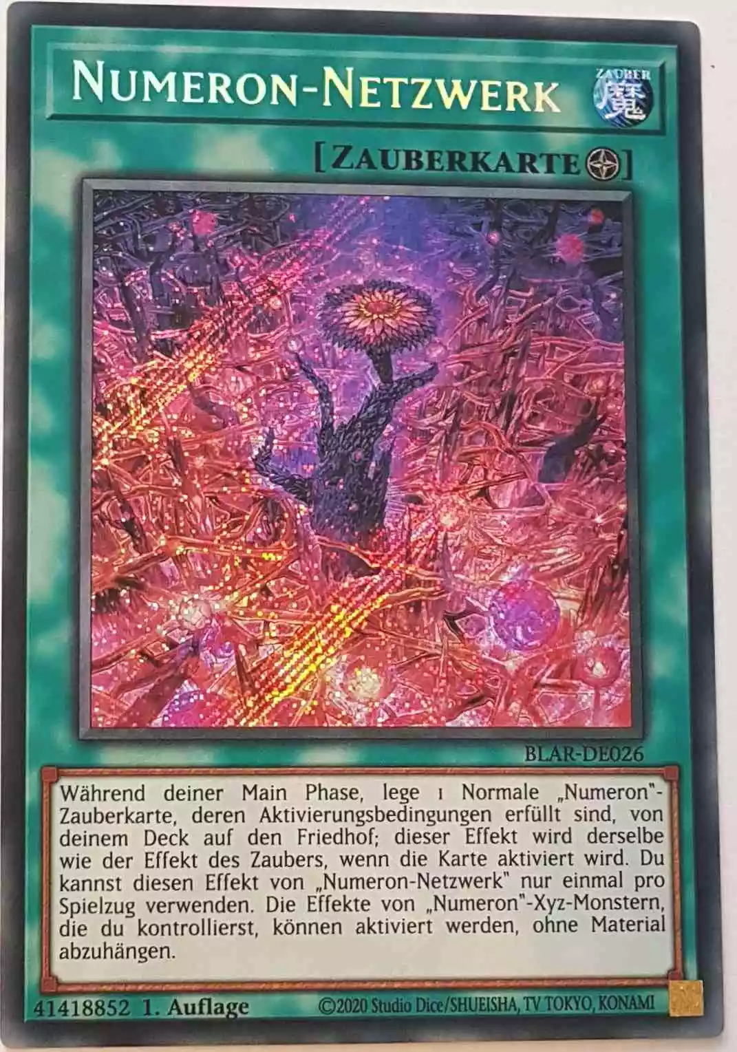 Numeron-Netzwerk BLAR-DE026 ist in Secret Rare Yu-Gi-Oh Karte aus Battles of Legend: Armageddon 1.Auflage