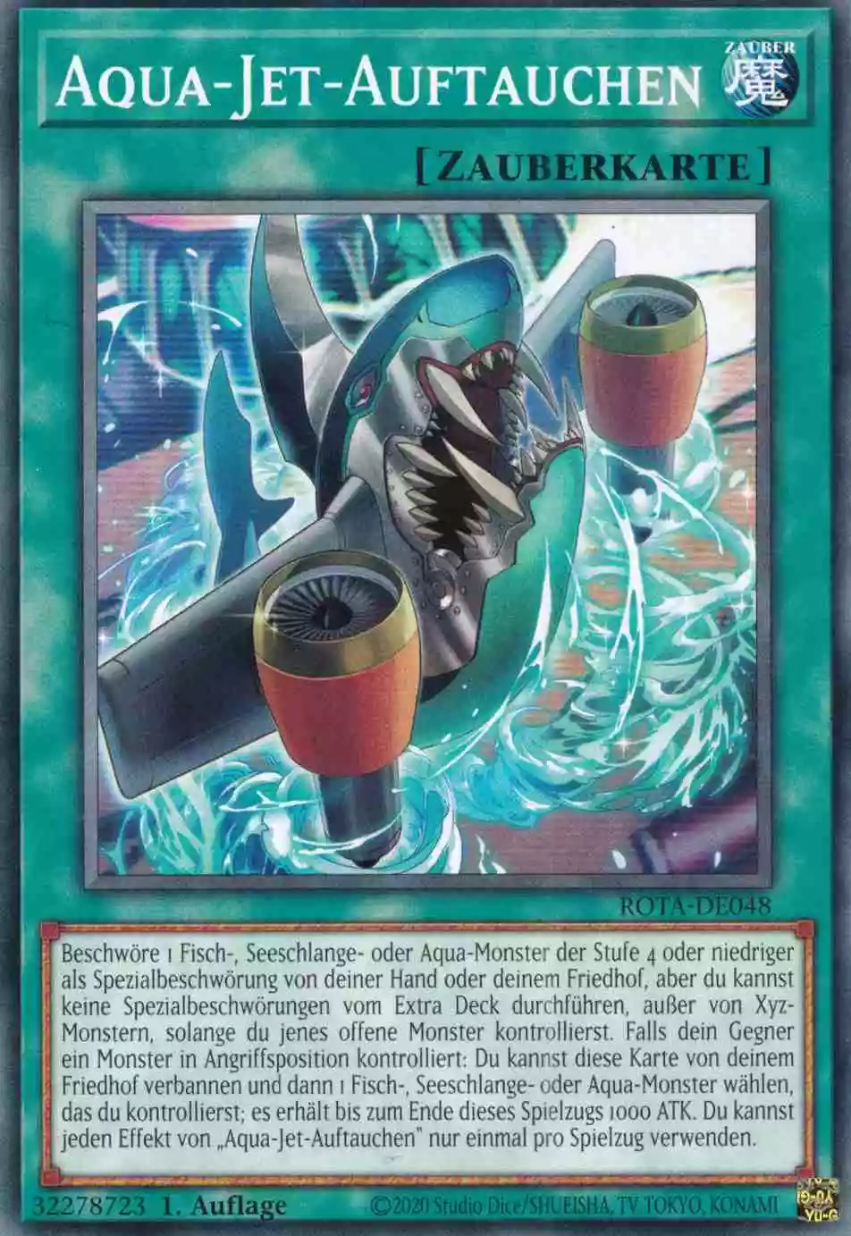 Aqua-Jet-Auftauchen ROTA-DE048 ist in Common Yu-Gi-Oh Karte aus Rage of the Abyss 1.Auflage