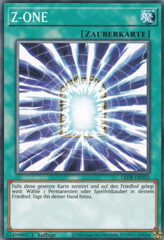 Z-ONE LED8-DE033 ist in Common Yu-Gi-Oh Karte aus Legendary Duelists Synchro Storm 1.Auflage