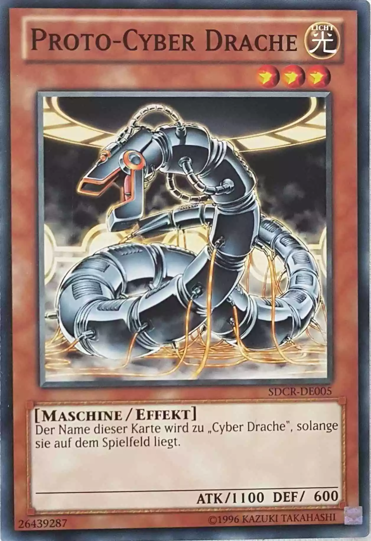 Proto-Cyber Drache SDCR-DE005 ist in Common Yu-Gi-Oh Karte aus Cyber Dragon Revolution 