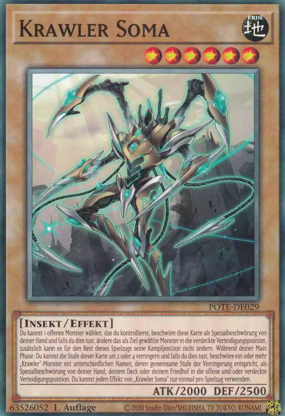 Krawler Soma POTE-DE029 ist in Common Yu-Gi-Oh Karte aus Power of the Elements 1.Auflage