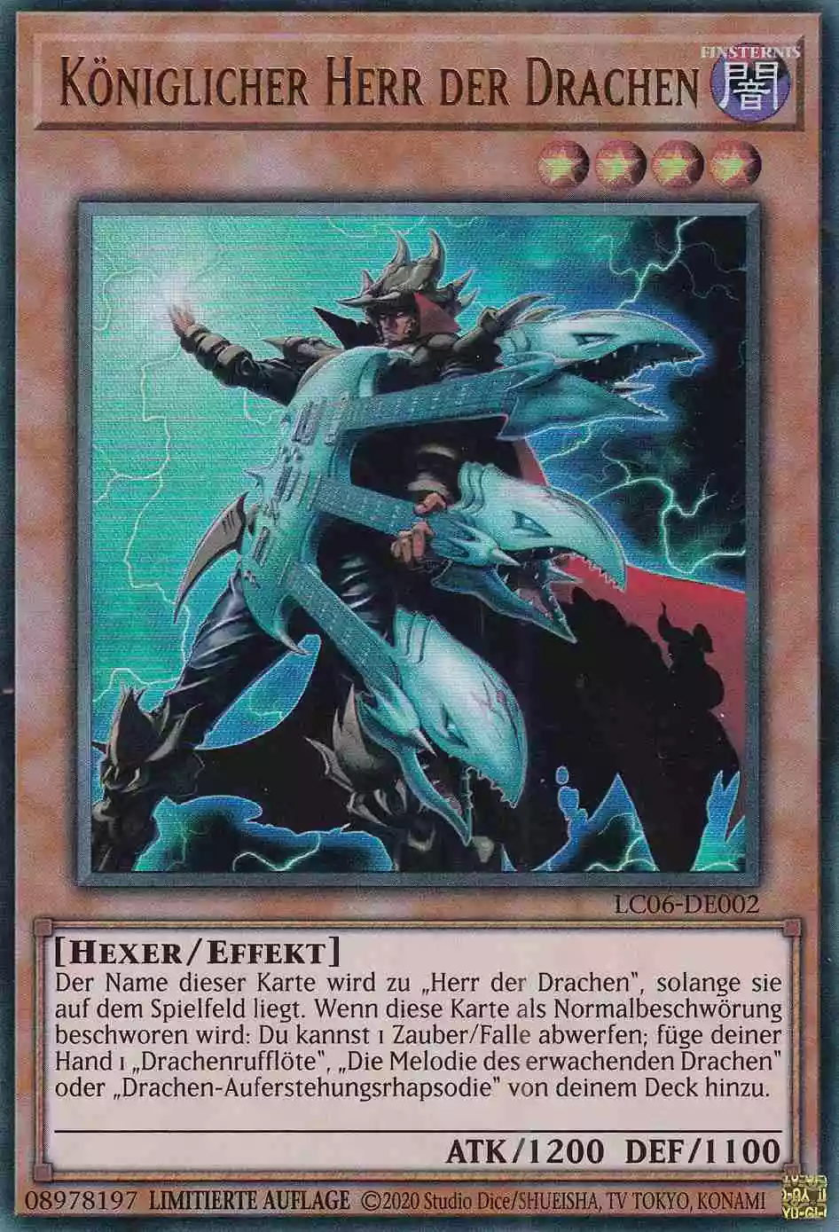 Königlicher Herr der Drachen LC06-DE002 ist in Ultra Rare Yu-Gi-Oh Karte aus Legendary Collection Kaiba Limitierte Auflage 