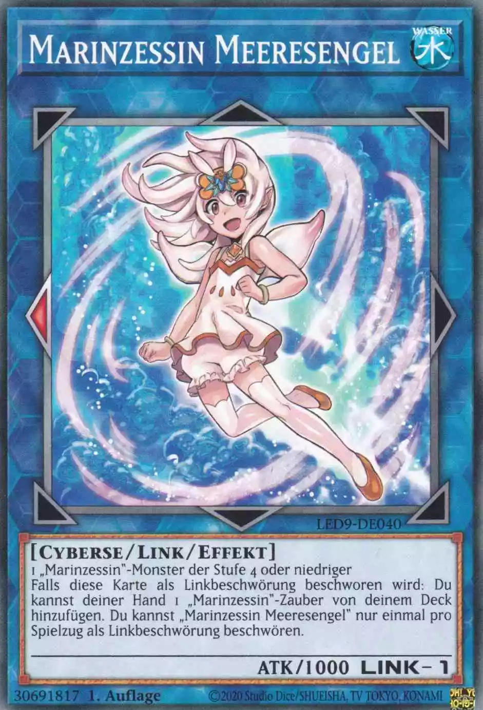 Marinzessin Meeresengel LED9-DE040 ist in Common Yu-Gi-Oh Karte aus Legendary Duelists Duels from the Deep 1.Auflage